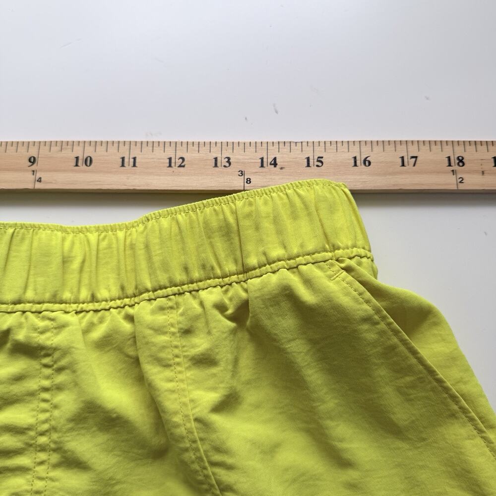 The North Face Swim Trunks Mens Large Yellow Nylon Mesh Lined Logo Board Shorts - Picture 3 of 12